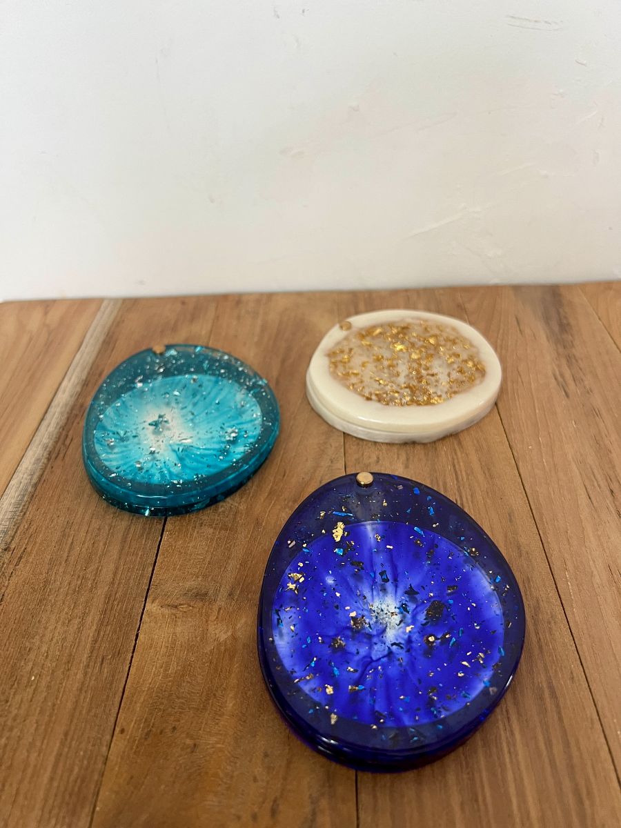Miroirs de poche en résine